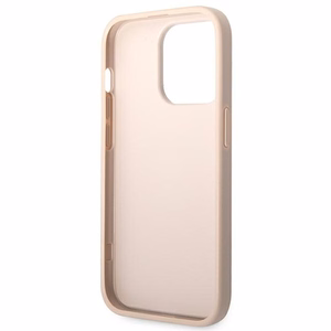 Guess GUHCP14L4GMGPI iPhone 14 Pro 6,1 rozā ciets apvalks 4G Big Metal Logo