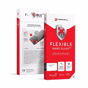 Forcell Elastīgs Nano Stikls 5D iPhone 17 Pro Max melns