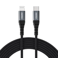 Choetech IP0039 USB-C / Lightning MFi kabelis, 1,2 m garš - melns