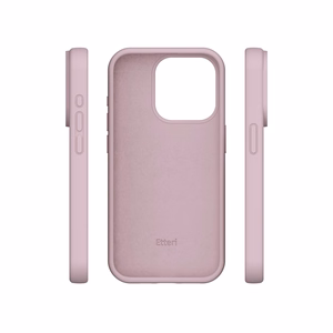 Etteri Silicone case for iPhone 15 Pro Max 6,7" light pink
