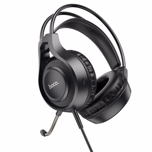Kabeļu austiņas Jack 3,5 mm ar mikrofonu W106 melnas