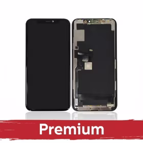 LCD displejs saderīgs ar iPhone 11 Pro Melns (Hard OLED / Premium) /*Removable IC*/
