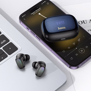 HOCO bezvadu austiņas Bluetooth TWS ANC + ENC EQ20 melnas