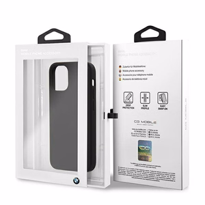 BMW Silicone Signature чехол для iPhone 12 mini - чёрный