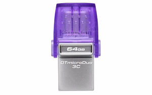 Kingston pendrive 64GB USB 3.0 / USB 3.1 DT microDuo 3C + USB-C