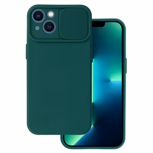 Camshield Soft viedtālruņa apvalks Iphone 13 tumši zaļa