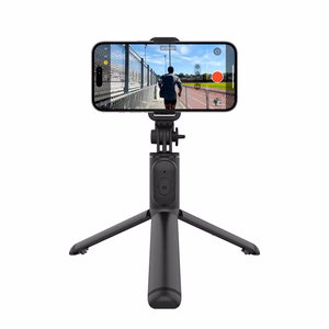 Crong SelfieGo Lite kompakta Bluetooth pašbildes nūja un statīvs, melna