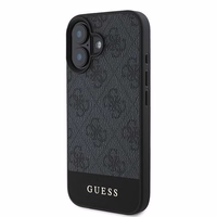 Guess 4G apakšējā svītra viedtālruņa apvalks iPhone 16 Plus 6.7" - pelēka