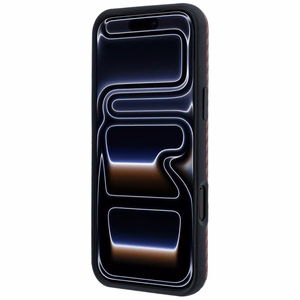 BMW aizsargvāciņš ierīcei iPhone 18 Pro / 17 Pro: (Carbon Metal Logo), saderīgs ar MagSafe, krāsa – bordo