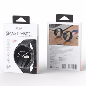YESIDO SMARTWATCH BT 5.2 300mAh IP67 WITH 2 STRAPS melns