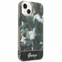 Guess Jungle kolekcija viedtālruņa apvalks iPhone 14 - zaļš