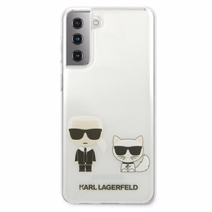 Karl Lagerfeld Karl&Choupette apvalks Samsung Galaxy S21+ - caurspīdīgs