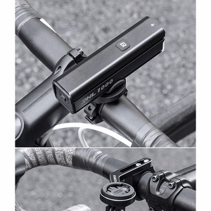 Rockbros 24610002001 priekšējais velosipēda lukturis 1000 lm + USB-C - USB-A kabelis - melns