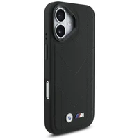 BMW M Quilted Logo MagSafe viedtālruņa apvalks iPhone 17 - melns