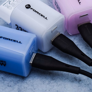 FORCELL F-ENERGY C346 kabelis Type C uz Lightning PD 3A 27W Silicone 1 m melns