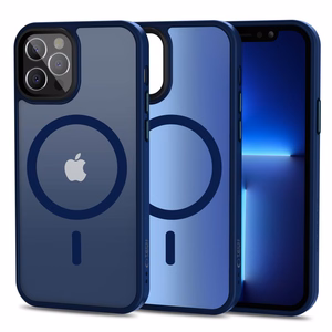 Tech-Protect MagMat MagSafe Case for iPhone 12 / 12 Pro - Matte Navy Blue