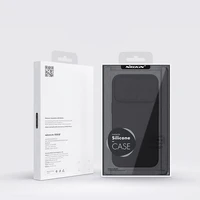 Nillkin CamShield Silky Silikona viedtālruņa apvalks iPhone 14 Pro Max silikona apvalks ar kameras aizsargu zils