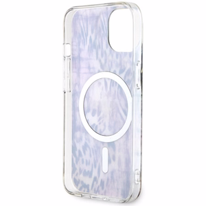 Guess Leopard Magnētiskais viedtālruņa apvalks iPhone 14 - rozā