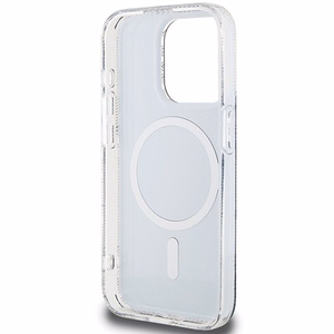 Guess IML GCube MagSafe viedtālruņa apvalks iPhone 15 Pro Max - melns