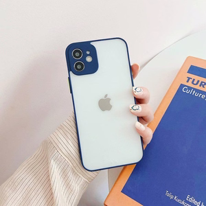 Milky Case silikona elastīgs caurspīdīgs viedtālruņa apvalks Samsung Galaxy A22 4G tumši zils