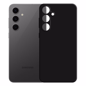 Силиконовый чехол 3mk для Samsung Galaxy S24 FE - чёрный