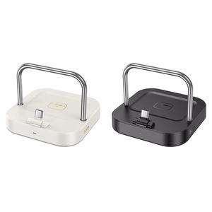 Galda lādētājs Hoco 2in1 USB C PD QC 3A 30W + bezvadu uzlāde 5W CQ16B balts