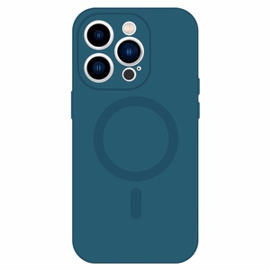 TEL PROTECT magnētiskais silikona viedtālruņa apvalks Iphone 15 zils