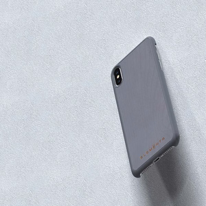 Nordic Elements Original Gefion vāciņš ierīcei iPhone XS Max, ar dabīga kļavas koka apdari, vidēji pelēks