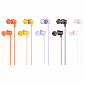 HOCO vadu austiņas Jack 3,5 mm ar mikrofonu M107 melnas