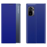 Viedtālruņa apvalks grāmatas tipa ar gudru logu Xiaomi Redmi K40 Pro+ / K40 Pro / K40 / Poco F3 - zils