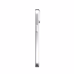 Moshi iGlaze vāciņš ierīcei iPhone 14 Plus, saderīgs ar MagSafe, caurspīdīgs ar “Luna Silver” krāsas detaļām