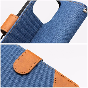 Viedtālruņa apvalks JEANS Book priekš iPhone 16e (SE 4 2025) - zils