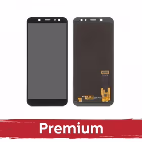 LCD Displejs Saderīgs ar Samsung A600 2018 A6 Melns OEM