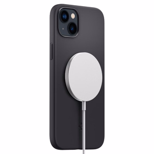 Spigen Silicone Fit Mag viedtālruņa apvalks ar MagSafe iPhone 14 Plus - melns