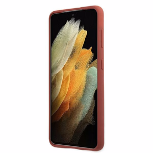 Mercedes Silikona Line apvalks Samsung Galaxy S21+ sarkans