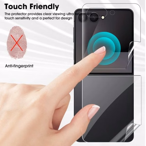 Ekrāna aizsardzība Flexible Clear HD komplekts 2in1 Samsung F741 Z Flip6 / F761 Z Flip7 FE (Bulk)