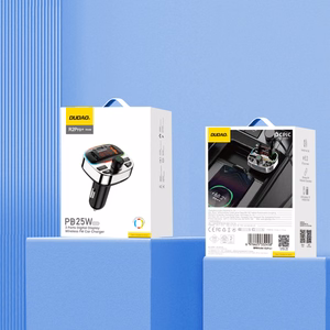 Dudao R2PRO+ raidītājs ar PD25W Bluetooth 5.3 RGB uzlādes portiem - melns un sudraba