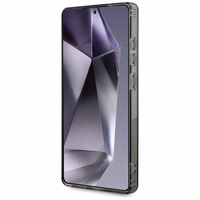 Guess Glitter Circle Classic Logo Magnētiskais viedtālruņa apvalks Samsung Galaxy S25 Ultra melns