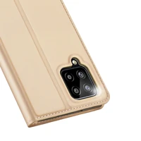 Dux Ducis Skin Pro grāmatas tipa apvalks Samsung Galaxy A22 4G zelta krāsas