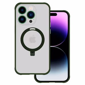 Tel Protect Magical Magsafe Stand Case for iPhone 15 Plus green