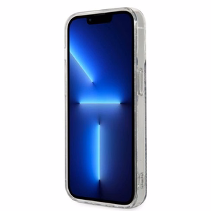 Komplekts Guess GUBPP14LH4EACSB vāciņš + lādētājs iPhone 14 Pro 6.1" zils cietais vāciņš ar 4G rakstu Magnētiskais
