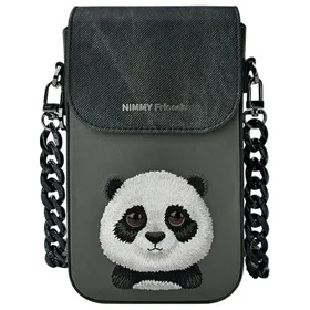 Nimmy Big Eyed Pet 2.0 Panda telefona soma - melns