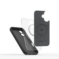 Tech-Protect Šķidrais silikona Magnētiskais iPhone 16e viedtālruņa apvalks - melna
