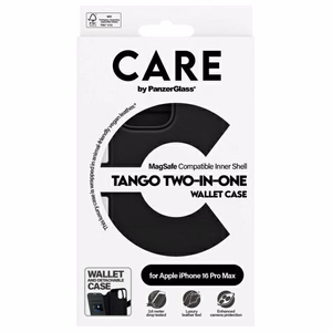CARE by PanzerGlass Tango 2in1 maks Magnētiskais viedtālruņa apvalks iPhone 16 Pro Max - melns