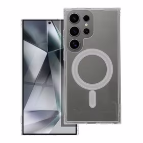 CLEAR MAG COVER viedtālruņa apvalks saderīgs ar Magnētisko SAMSUNG A56 caurspīdīgs