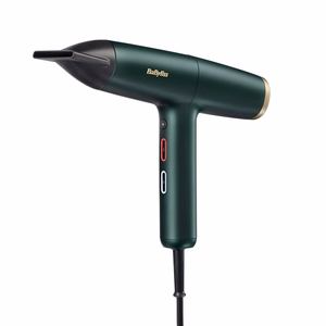 BaByliss Air Power Pro D6555DE – 1700 W joniskais matu fēns, zaļš / zelta