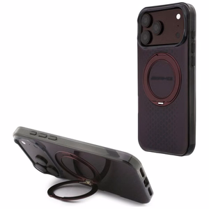 Mercedes AMG IML Double Layer Urban Line vāciņš modelim iPhone 18 Pro Max / 17 Pro Max, ar gredzenu-statīvu, saderīgs ar MagSafe – bordo