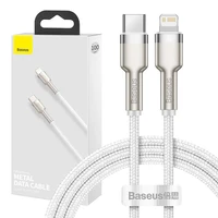 USB-C kabelis Lightning ierīcēm Baseus Cafule, PD, 20W, 1m (balts)