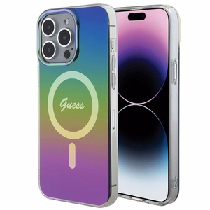 Guess IML Varavīksnes Magnētiskais viedtālruņa apvalks iPhone 15 Pro Max 6.7" - daudzkrāsains