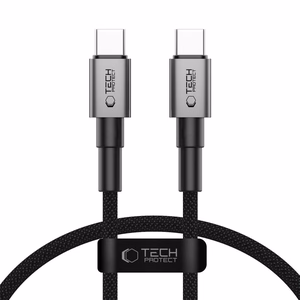 Tech-Protect UltraBoost DNA USB-C PD100W/5A kabelis 50cm - pelēks